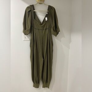 Free People Olive Green Jumpsuit